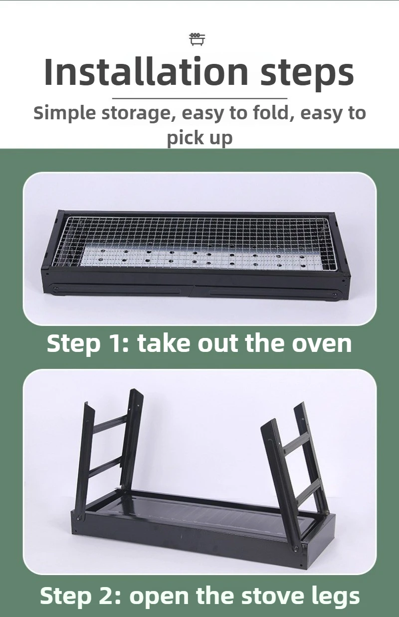 다기능 바베큐 그릴 야외 무연 접이식 그릴 작은 스토브 홈 가든 숯 휴대용 오븐 그릴