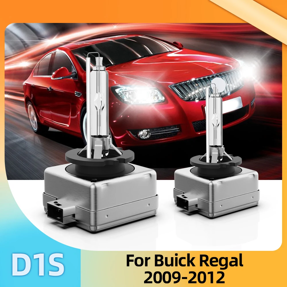 LSlight 2PCS D1S Car Headlight HID Bulbs 35W HID Xenon Auto Head Lamps 12V 6000K 8000K For Buick Regal Sedan 2009 2010 2011 2012