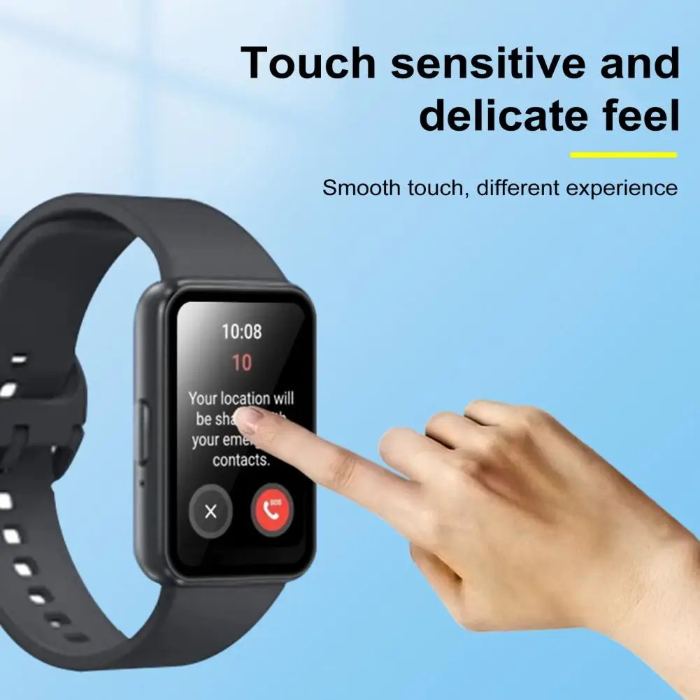 2Pcs Watch Protective Film For Galaxy FIT 3 Clear Full Coverage Screen Protector TPU Explosion-Proof 3D Curved Cover Accessories