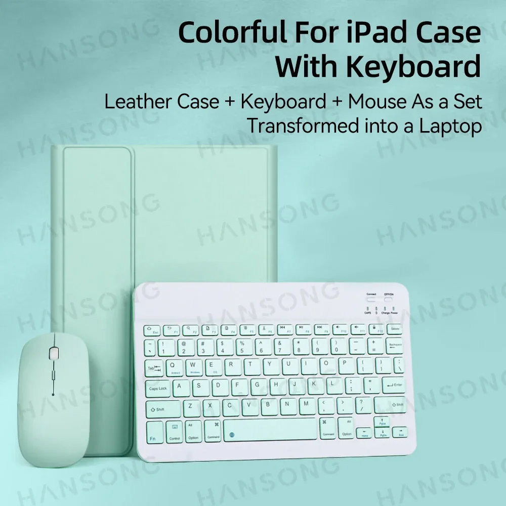 For iPad Keyboard Case For iPad Pro 11 2021 2020 Air 4 Mini 6 10.2 9/8/7th 2018 2017 5 6th Pro 11 10.5 9.7 Air 3 2 Mini 4 5 Case