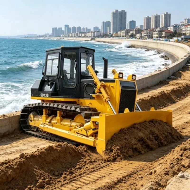 For Road Construction Crawler Dozer Bulldozer Earthmoving Equipment 220HP Heavy Tracked Dozer Machine for Sale Now Project