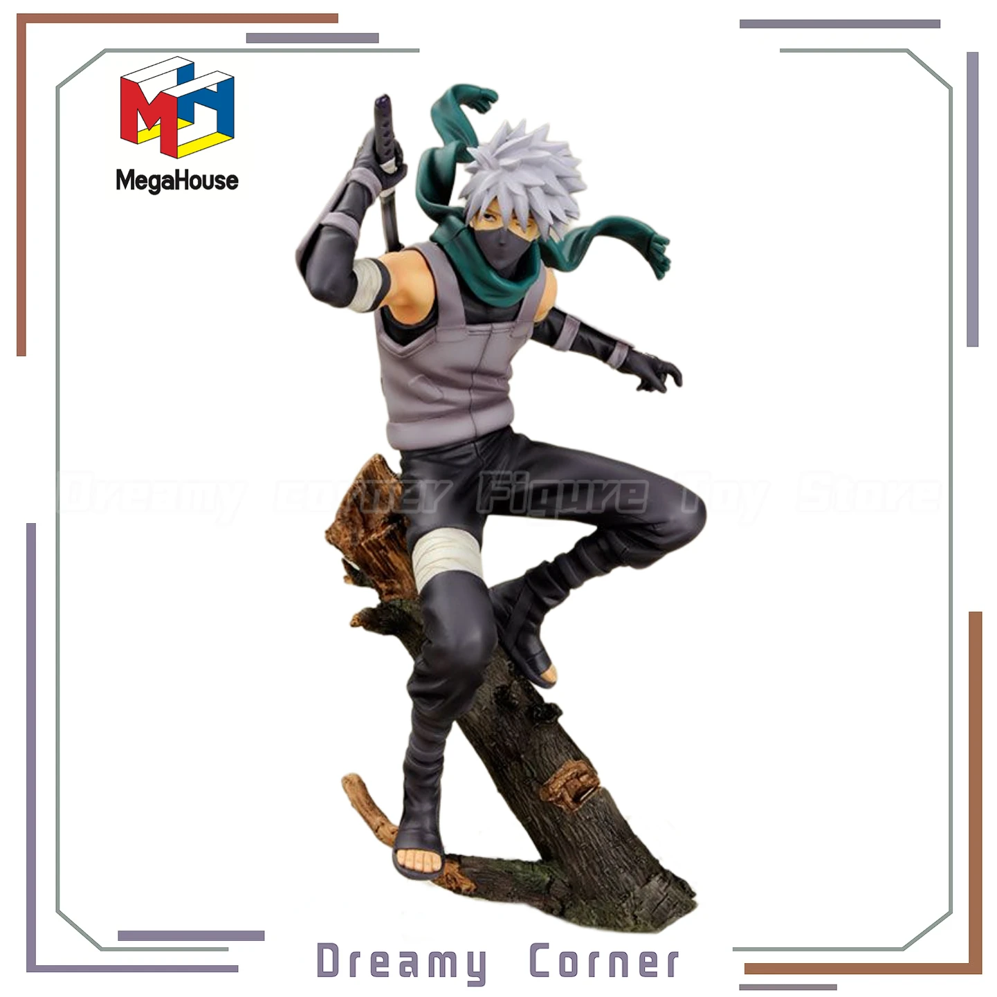 

【В наличии】Оригинальная серия MegaHouse GEM NARUTO Shippuden Hatake Kakashi Ver. Фигурка ANBU Коллекция орнаментов Игрушка