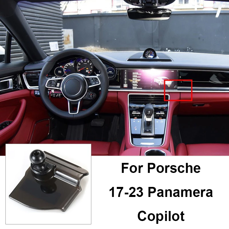 Do Porsche Panamera 2010-13 2014 2015 2016 2017 2018 2019 2020 2021 2022 2023 2024 Specjalny uchwyt samochodowy na telefon Podstawa montażowa
