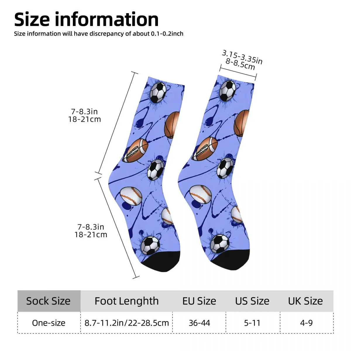 Football Sock Printed Man Polyester
