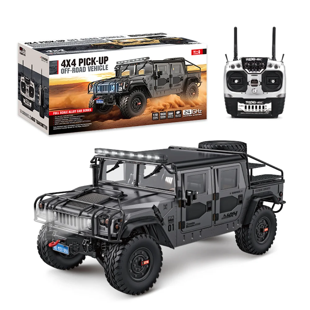 

HG P415A PRO Upgraded Light Sound 1/10 2.4G 17CH 4WD RC Car 4X4 Pick-UP 2 Speed Off-Road Vehicles Models Toys Gifts