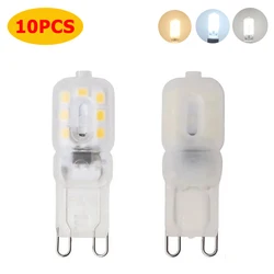 10pcs/Lot G9 3W 5W 7W Dimmable LED Light 2835SMD 14LEDs 22LEDs 32LEDs LED Bulbs 110V 220V Transparent/Milky White Lamp For Home