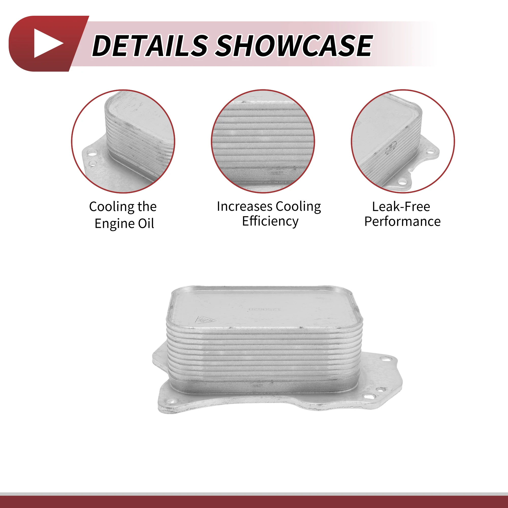 

UXCELL Engine Oil Cooler for Ford ECOSPORT 1.5 TDCI 2015-2019 No.2189423/JX6Q6A642AA Aluminum Alloy 1 Pcs Car