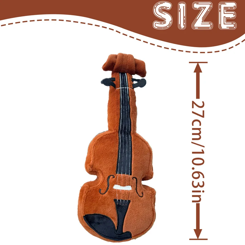 27 centimetri violino giocattoli di peluche divertenti ornamenti decorativi realistici violino bambola squisiti cuscini regali di compleanno per i bambini amici