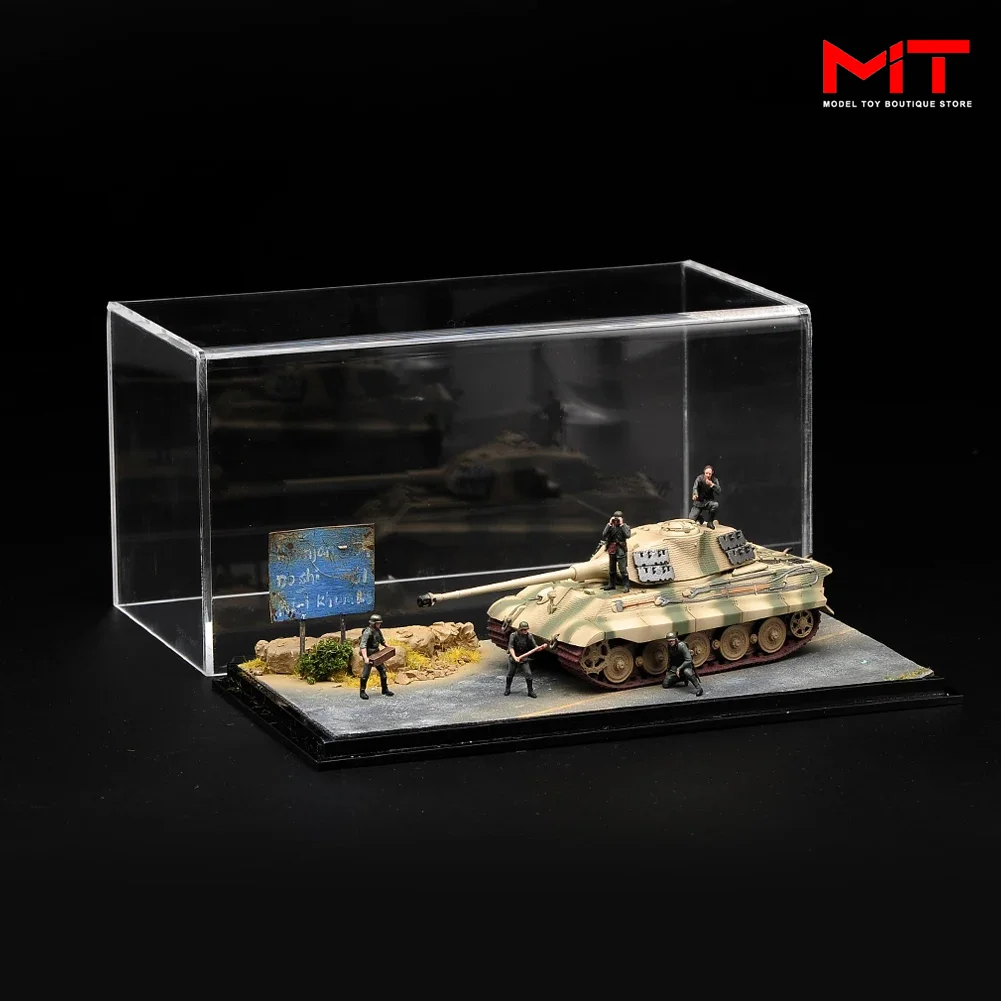 Miniature Painted 1/35 1/72 Soldiers Figure Germany Wehrmacht Diorama Props Tank Model Display Platform Decoration