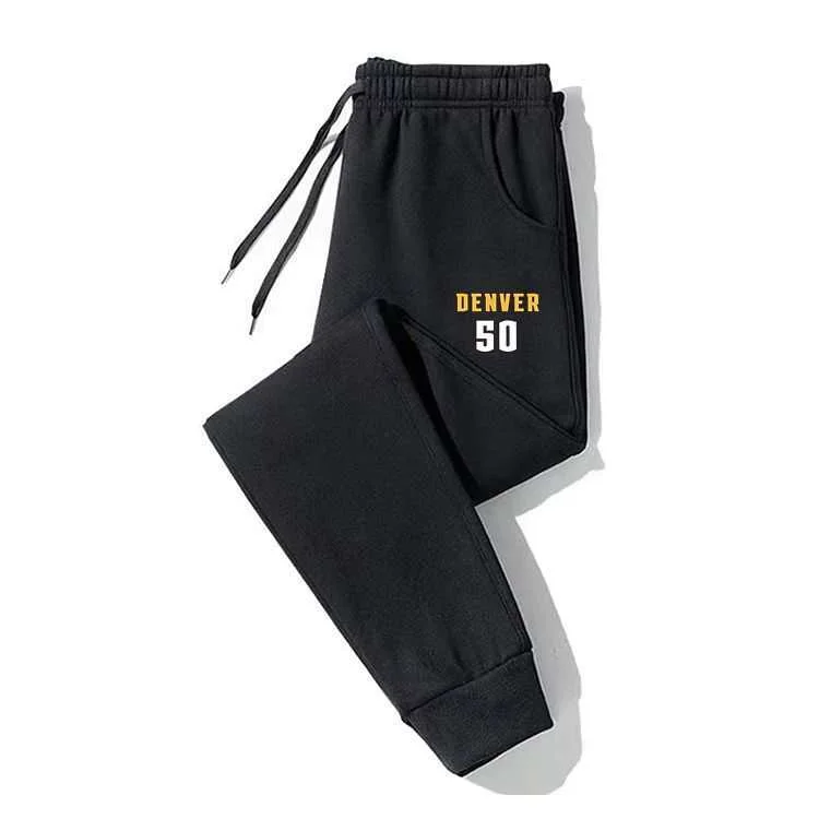 

Повседневные спортивные брюки с простым логотипом команды для взрослых, подходящие для осенних и зимних фитнес-бежек на открытом воздухе и других видов спорта.
