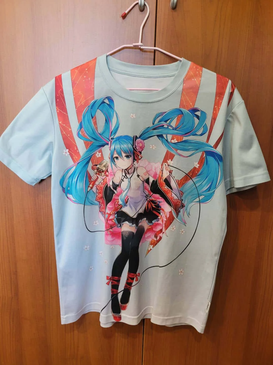 Design Animation Hatsune Miku Men and Women's Large Loose 3D Printing Short Sleeve Family Y2K Trend T-shirt