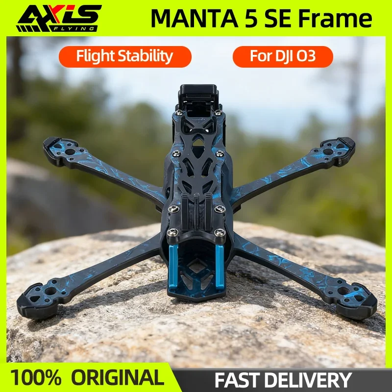 

Axisflying MANTA 5 SE Frame KIT Squeshed X 5inch FPV Frame Support DJI O3/19mm Camera For FPV RC Drone Racing Freestyle
