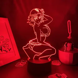 Luces de noche de neón LED 3D para niña, Bikini Sexy, regalo de cumpleaños para Amiga, mujer Kawaii, dormitorio, mesita de noche, decoración, lámpara de Lava Otaku, navidad