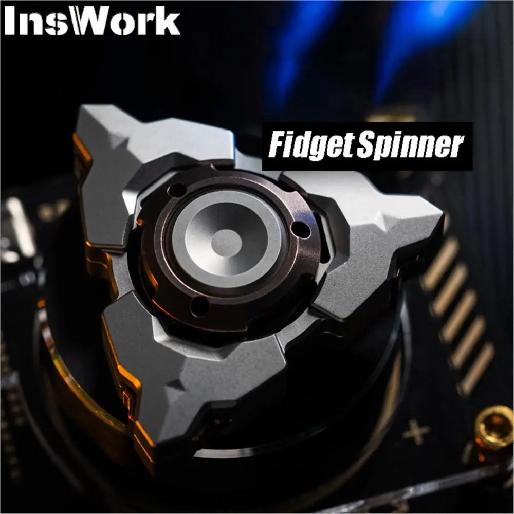 WANWU-spinner EDC en métal avec structure d'attraction magnétique, type armure fendue