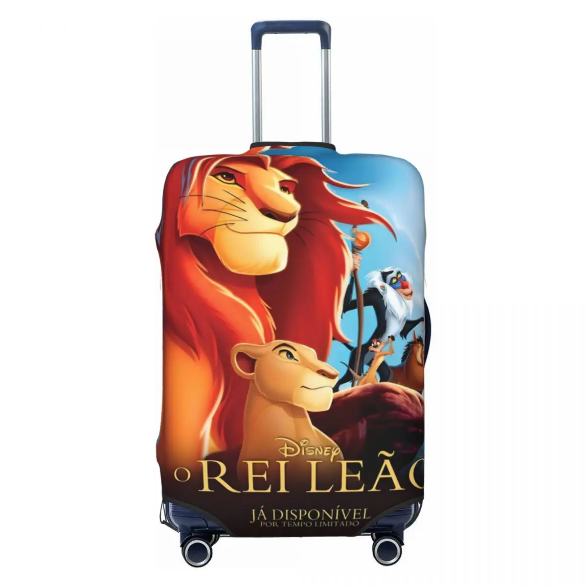 

Custom The Lion King Kawaii Cartoon Luggage Cover Cute Retro Simba Pattern Suitcase Protector Covers Suit For 18-32 inch