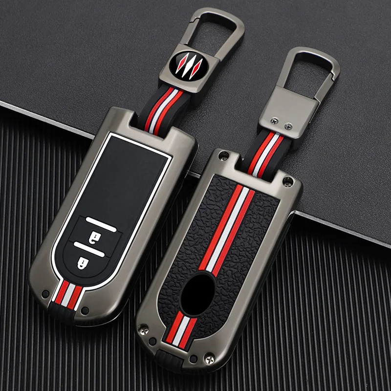 Zinc Alloy Car Key Case For Toyota Rush Daihatsu Tanto LA600S LA800S LA610S Perodua Key Chain Accessories