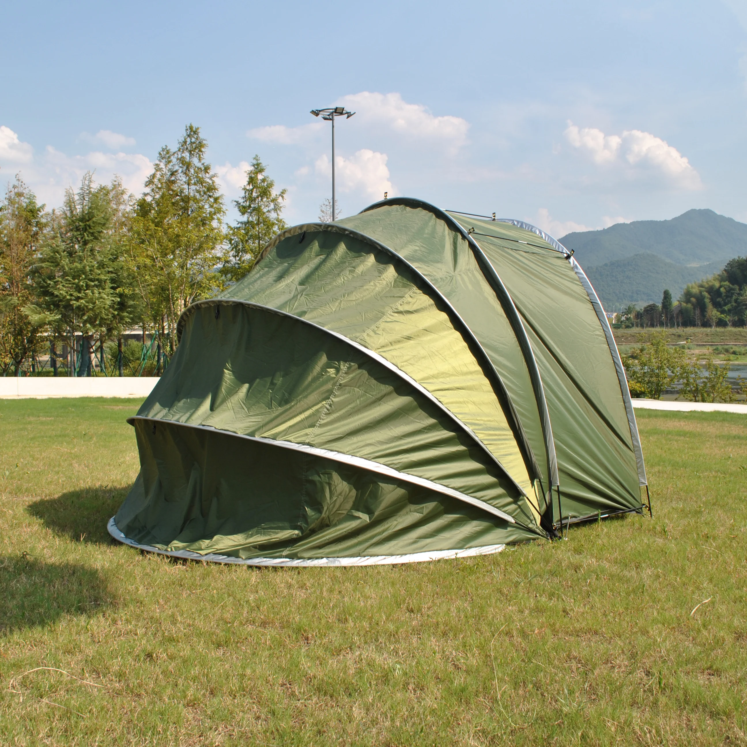 CZX-528 자전거 보관 창고 커버 텐트, 도구 텐트, 오토바이 텐트, 보온 텐트, 방 2 개, 4 ~ 5