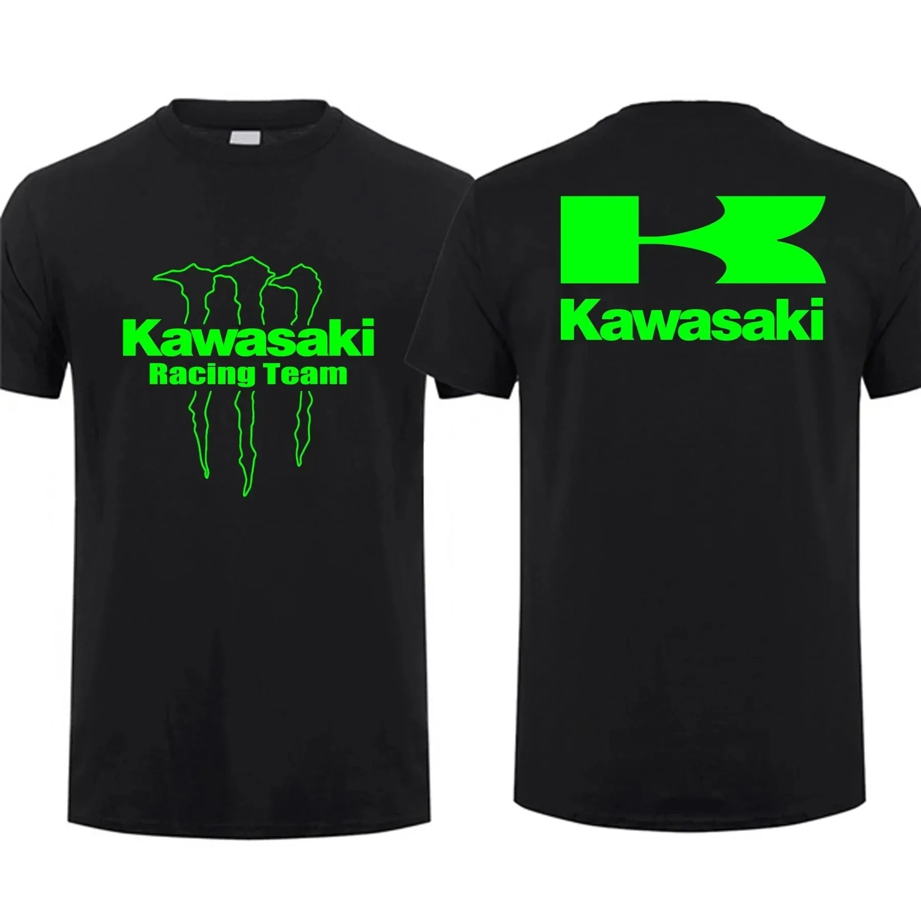 2024 mężczyźni kobiety T Shirt Casual Kawasaki Racing Team Demon Claw T-shirt graficzne ponadgabarytowe topy sportowe oddychająca odzież uliczna