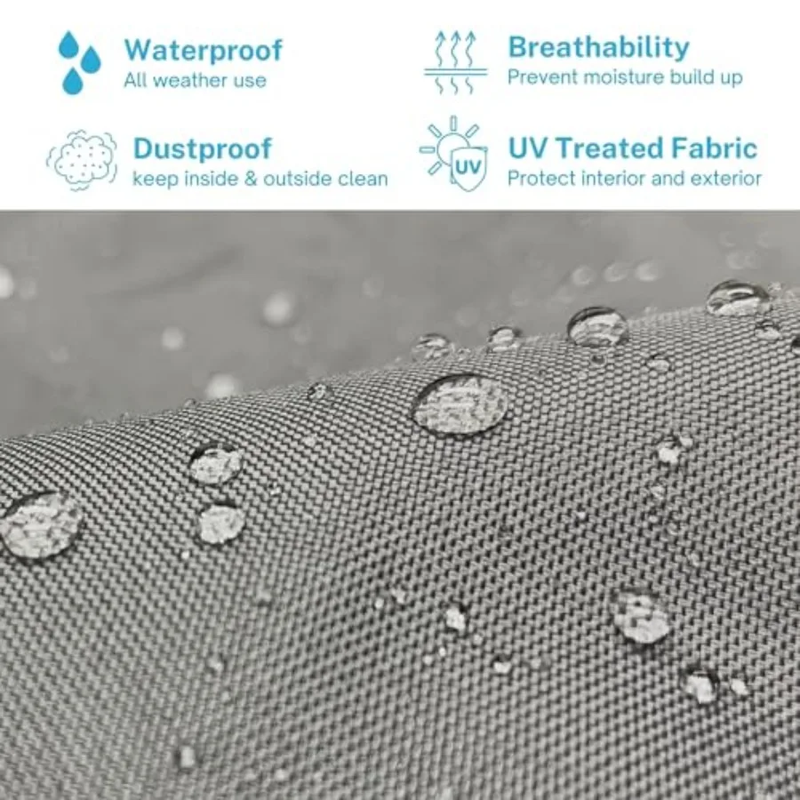 غطاء قارب جون قابل للمقطورة عالي التحمل مقاوم للماء والأشعة فوق البنفسجية بطول 12 قدم مصنوع من محلول بحري 600D من البوليستر المصبوغ مع