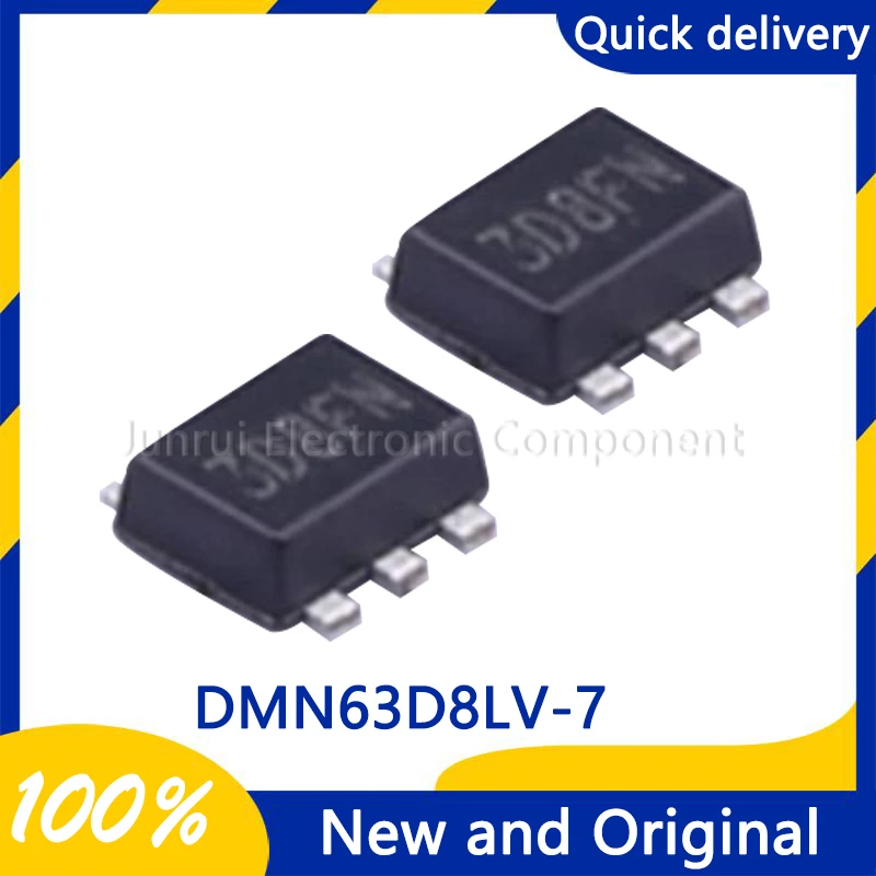 10PCS/LOT DMN63D8LV-7 563-SOT 30V Two N-channel MOS field effect transistors Electronic Component  Integrated Chip Ic