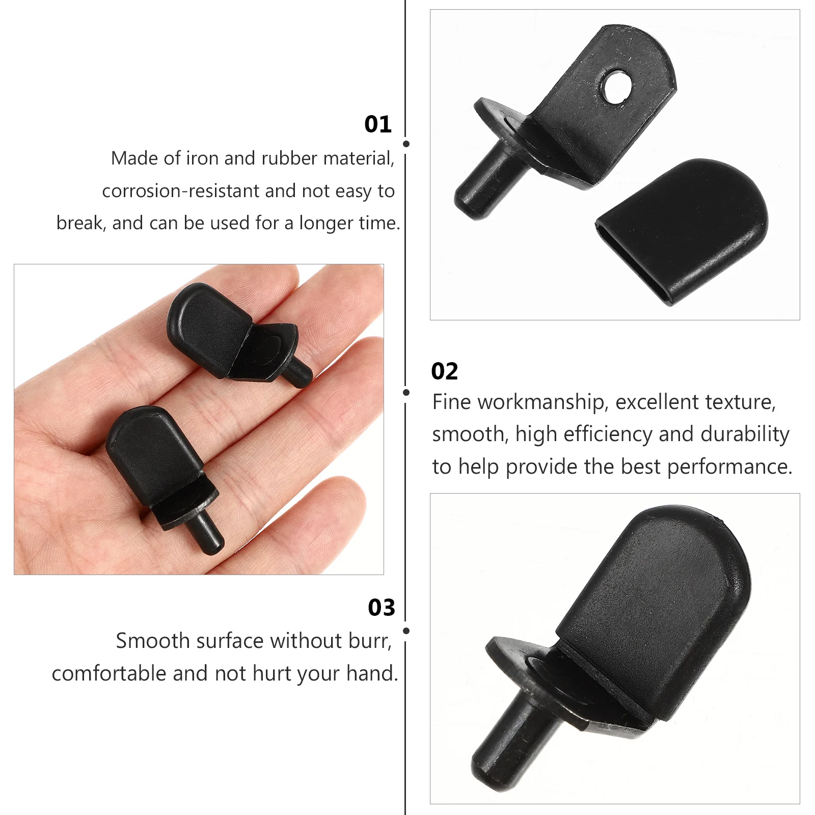 50 قطعة أوتاد دعم الرف على شكل حرف L قوي المطاط خزانة حديدية مقاطع الرف لرفوف الخشب خزانة عرض رف الكتب يدعم