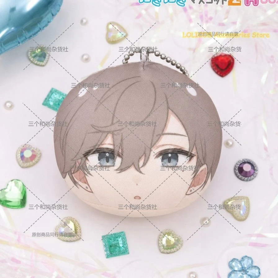 Game Vtber Kuzuha Cosplay Cute Cartoon Figure Printed Plush Dango Hanging Pendant Anime Keychain Keyring Schoolbag Decor