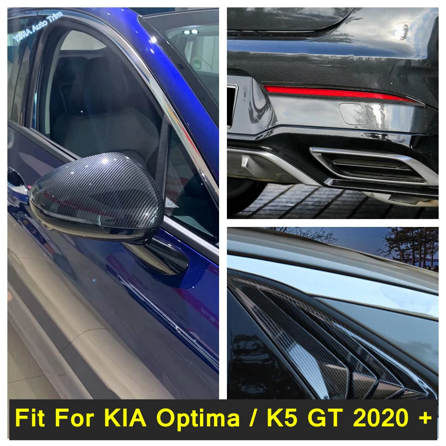 

Car Rearview Mirror / Fog Light / Rear Window Louver Shutter Side Vent Cover Trim Accessories For KIA Optima / K5 GT 2020 - 2022