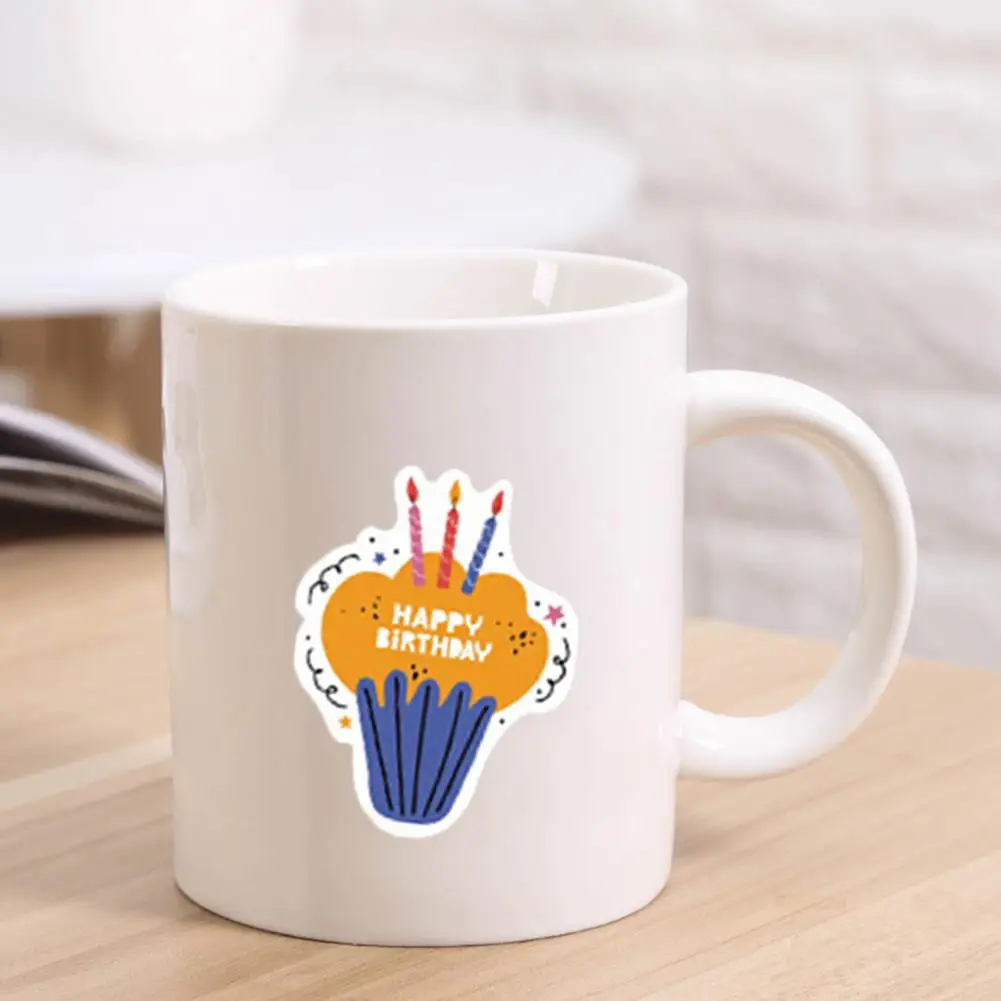 Waterproof Stickers Suitcase Stickers Vibrant Cartoon Candy Stickers Self-adhesive Waterproof Decals for Laptops Skateboards