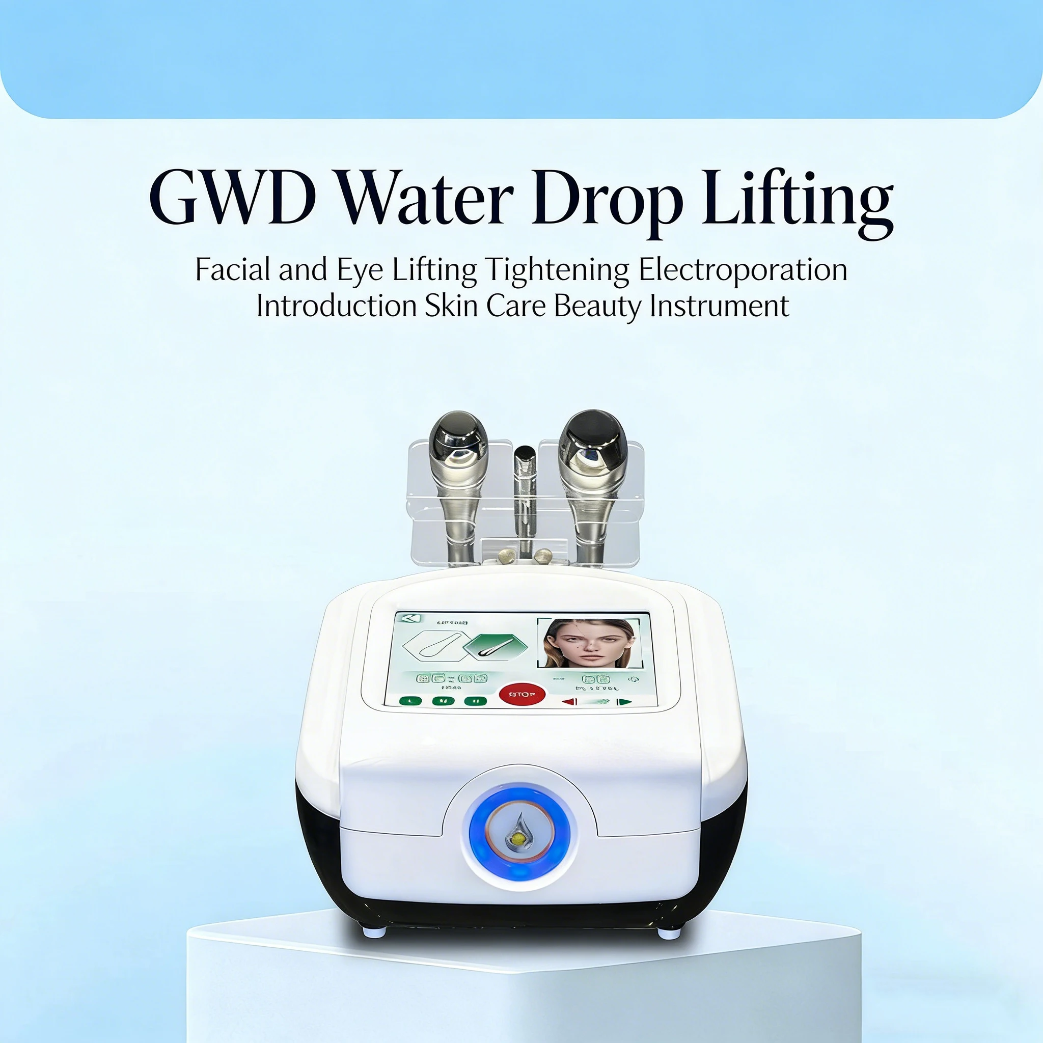 

New Portable Hot and Cold EMS Skin Tightening Facial Electroporation Machine