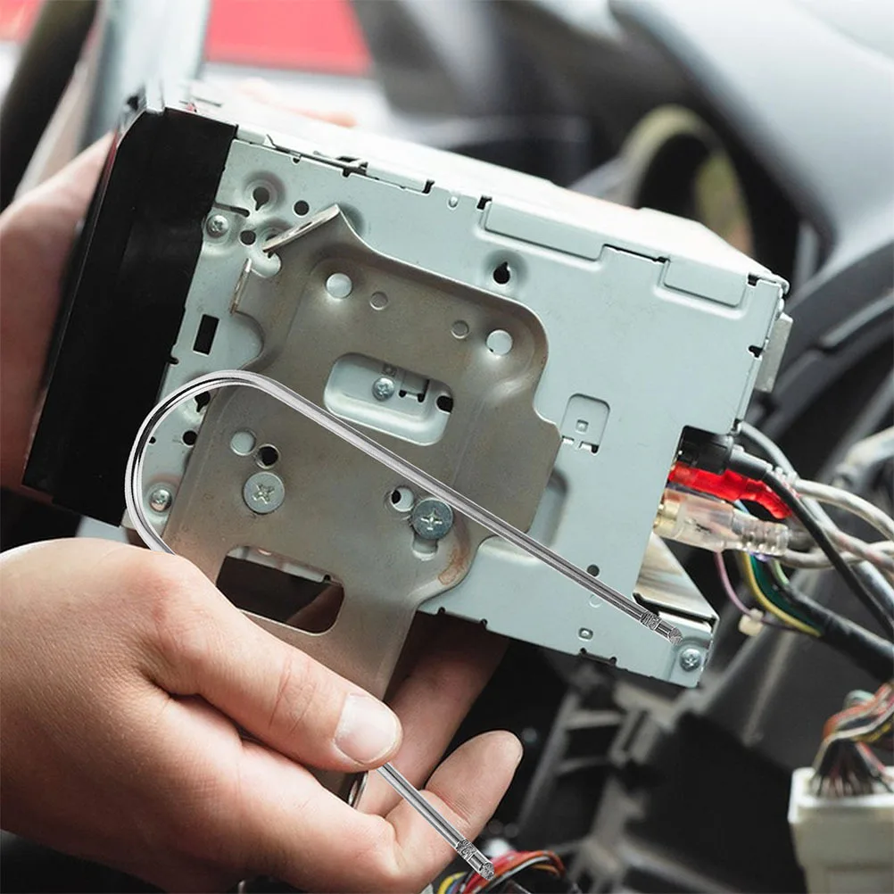 ชุดเครื่องมือถอดวิทยุติดรถยนต์รูปตัวยู 2 ชิ้น อุปกรณ์ถอดเครื่องเสียงรถยนต์ เครื่องมือถอดเครื่องเล่นซีดี ดีวีดี