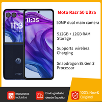 Motorola Moto Razr 50 Ultra 5G Foldable Phone Flip 6.9inch pOLED Snapdragon 8s Gen3 Android Wireless Charging Taiwan Version
