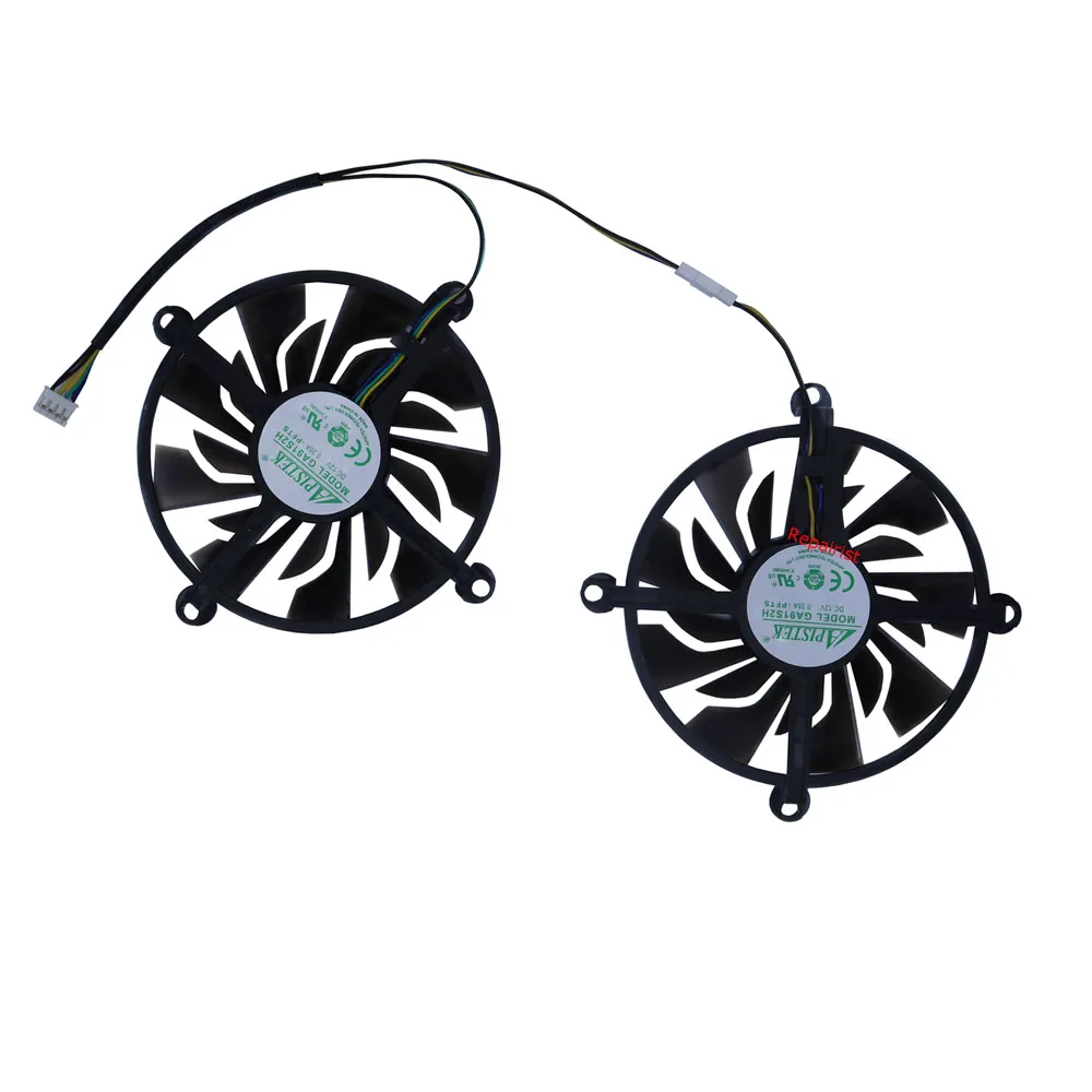 2Pcs/Set,GPU Card Cooler Fan,GA92S2H,For ZOTAC GTX1060-6GD5,ZOTAC P106-100 6G,ZOTAC GTX 950-2GD5 HA,ZOTAC GTX 960-4GD5 HB