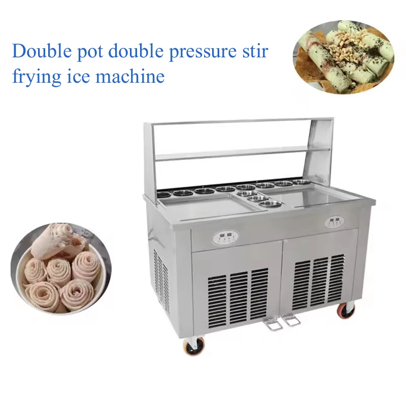 

Homemade-Fruit-Ice Stir-Frying Machine Ice Frying Machine Stir-Fried Yogurt-Tray Household-Children Ice Frying Machine