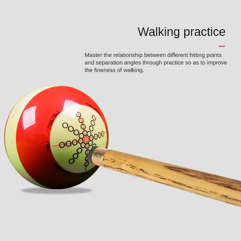 Boule de queue d\'entraînement de billard résistante à l\'usure, boule de pratique professionnelle pour maire, cuillère à soupe intérieure, matériel