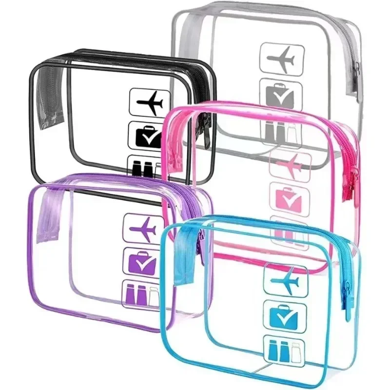 Women Transparent PVC Travel Packing Organizers Bags Cases Pouch Towel Luggage Cosmetic Toiletry Storage Holiday Accessories