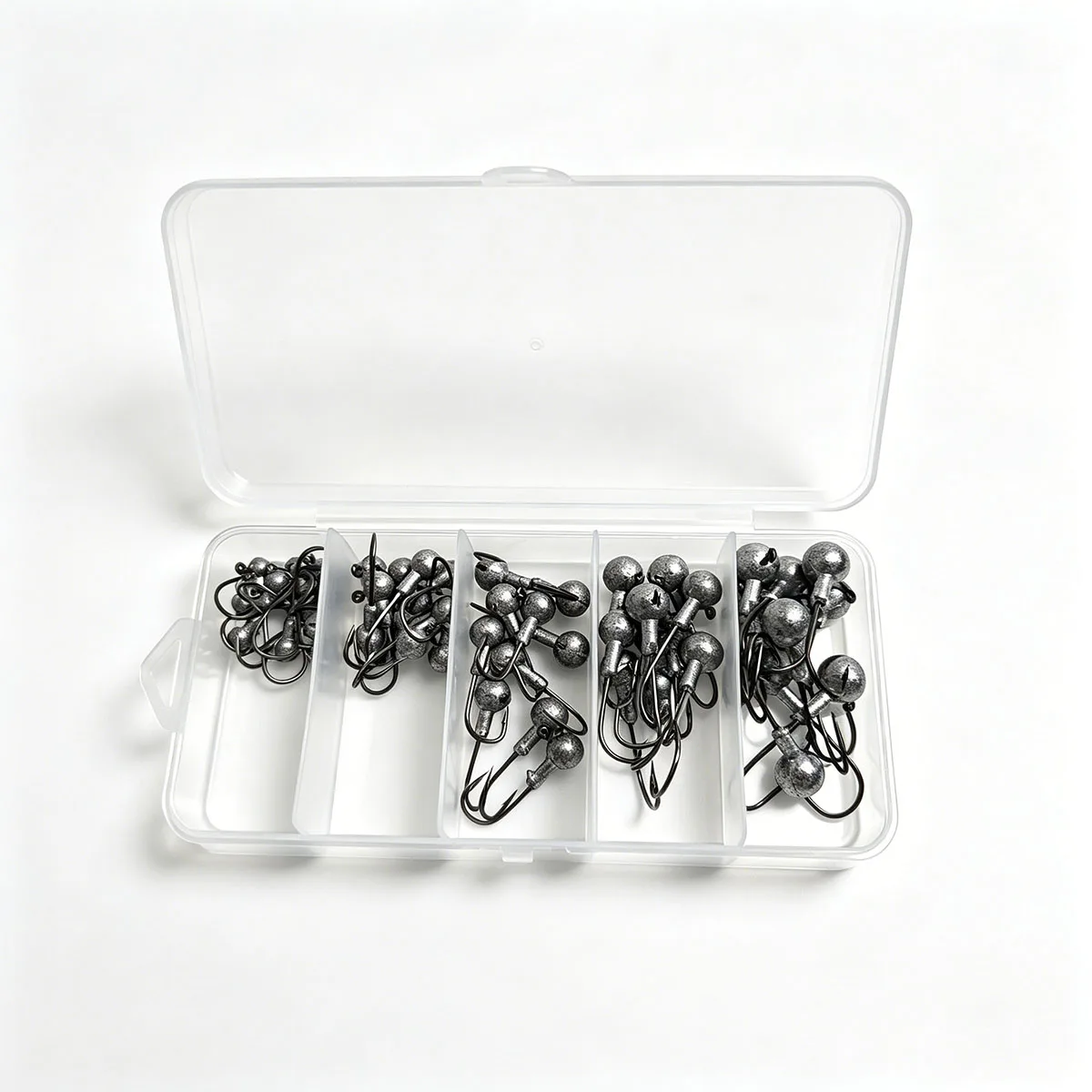 1g 1,8g 2,5g 3,5g 5g Angeljigköpfe, Rundkopf-Rigs Angelhaken für Weichköder und Crankbaits – Detail 3