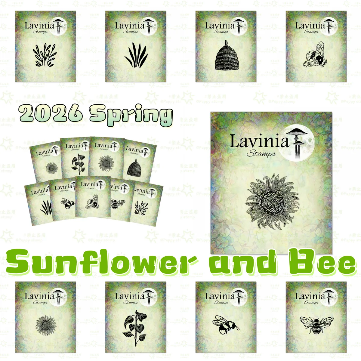 

Sunflower and Bee Clear Stamps DIY Scrapbook Embossed Handcraft Paper Card Album Craft Template Supplies Decoration 2026 Spring