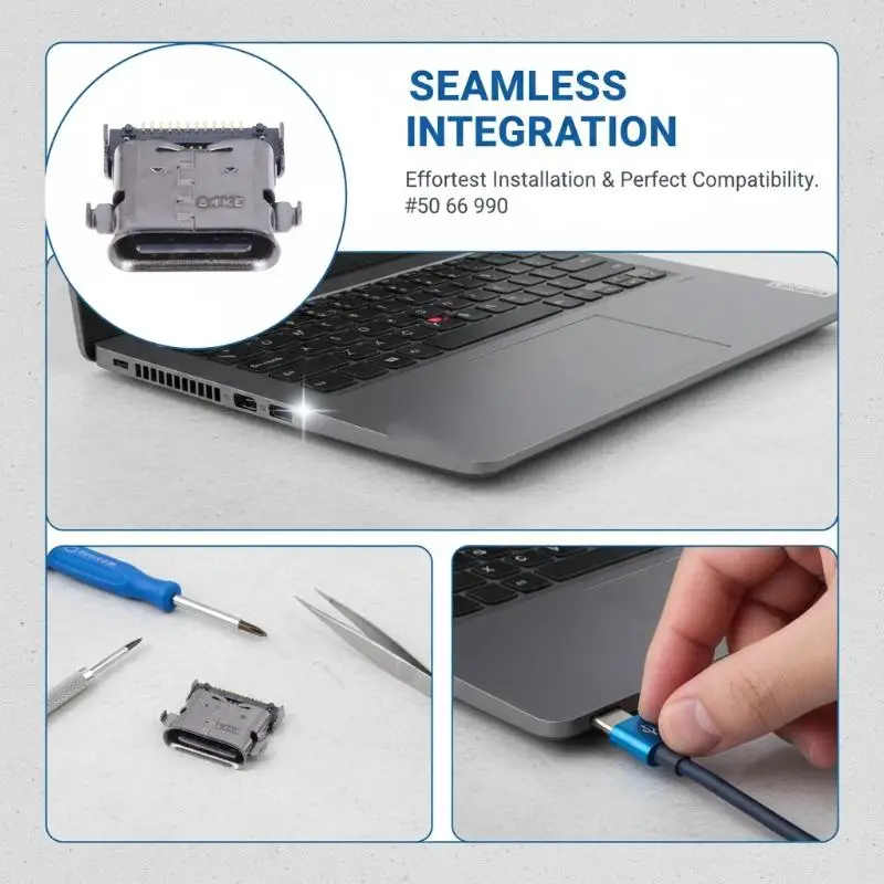 ThinkPad Type-C Charging Port, Laptop Power Connector Jack Replacement for X390 X280 T480S T14, Notebook Repair Part