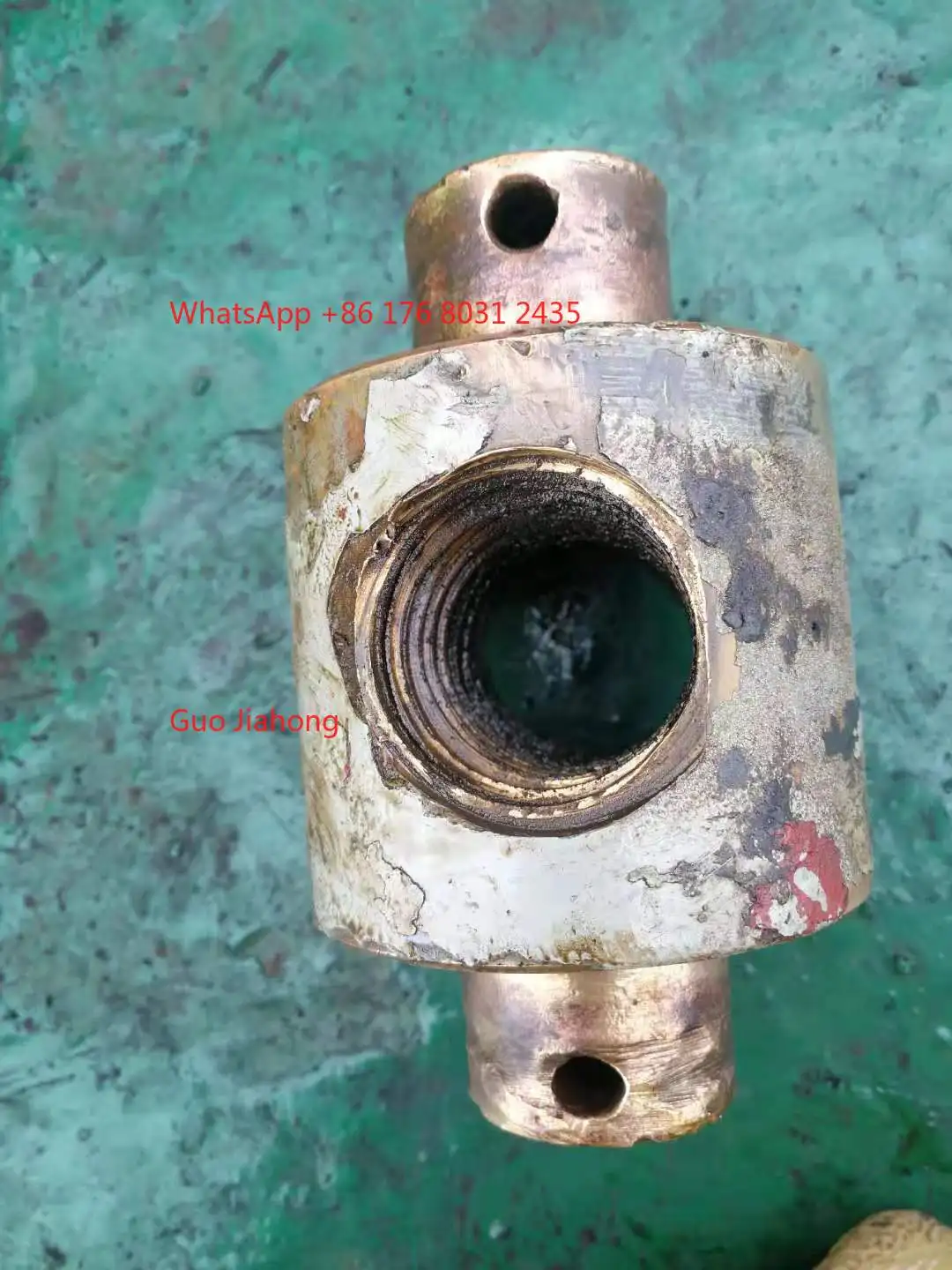 

Marine anchor cable brake pad locking copper nut