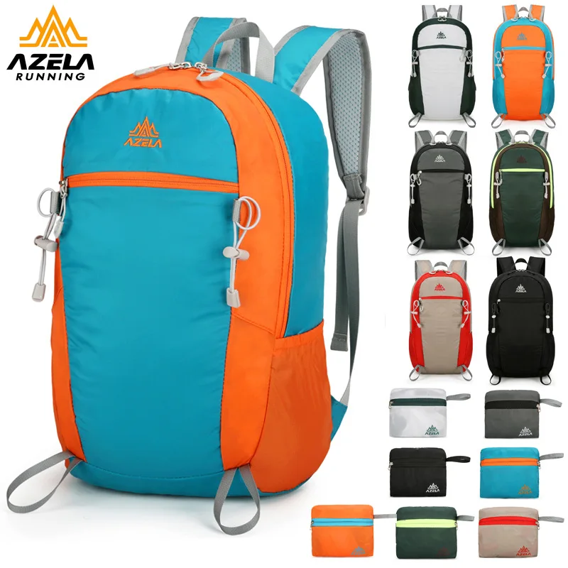 Outdoor mountain Foldable Backpack Large Capacity Waterproof Running Cycling Climbing Bag Lightweight Marathon Hiking Rucksack