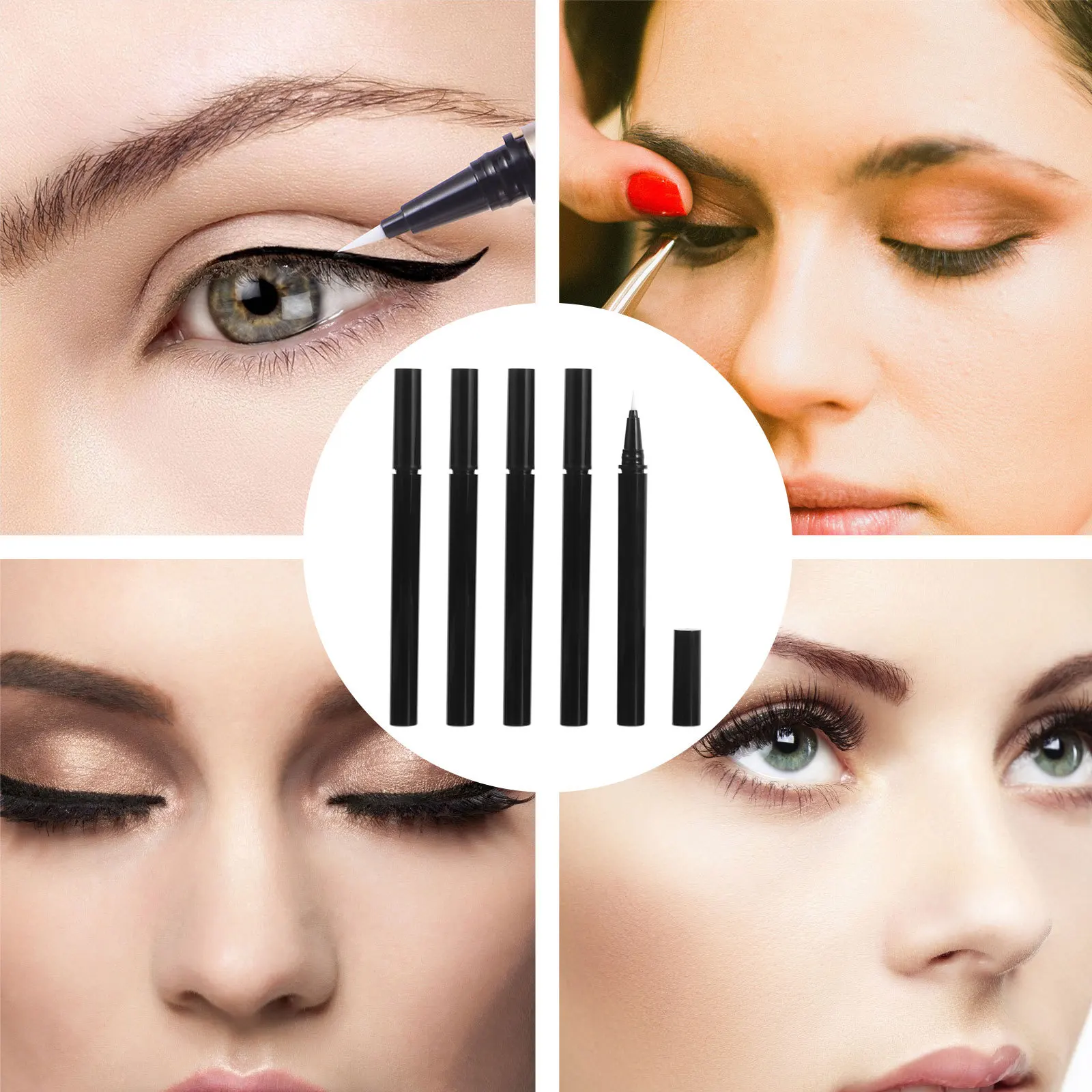 

3pcs 1Ml Liquid Pen Applicators Empty Refillable Eyeliner Tubes For Diy Storage Lightweight Eyeliner Wand Containers