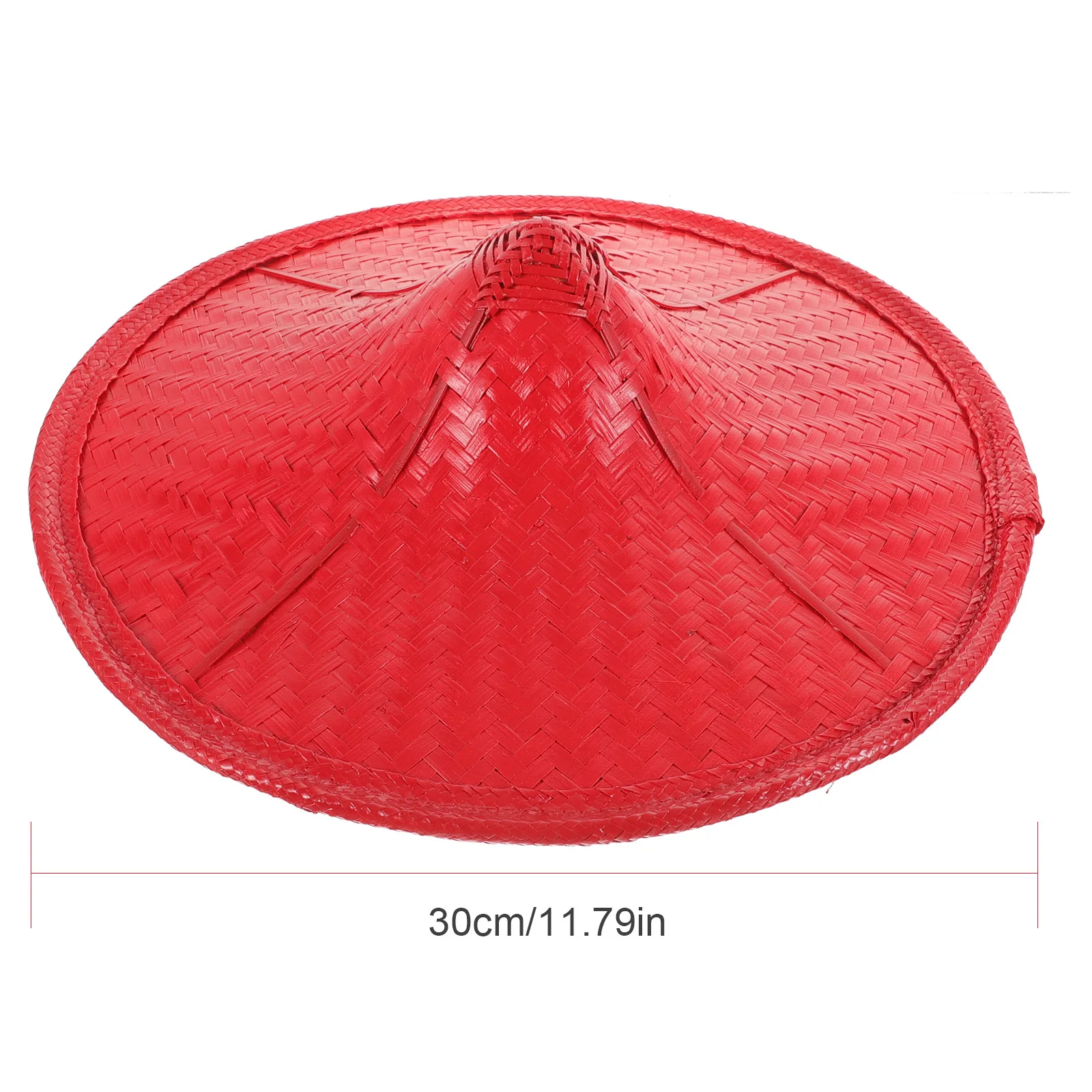 قبعة نينجا يابانية مخروطية الشكل من الخيزران لأداء مرحلة الحفلات والحماية من الشمس قبعة آسيوية مزخرفة خفيفة الوزن وقابلة للتعديل