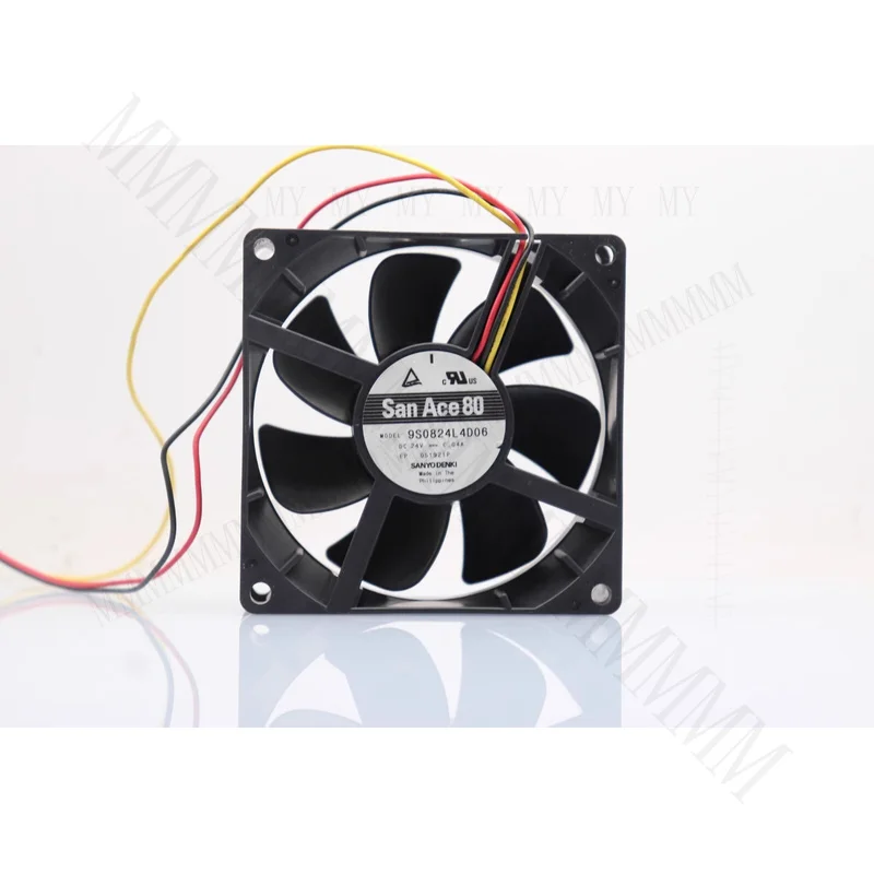 TT  Sanyo SanAce80 9S0824L4D06 24V 0.04A 8cm 3-Wire Inverter Cooling Fan