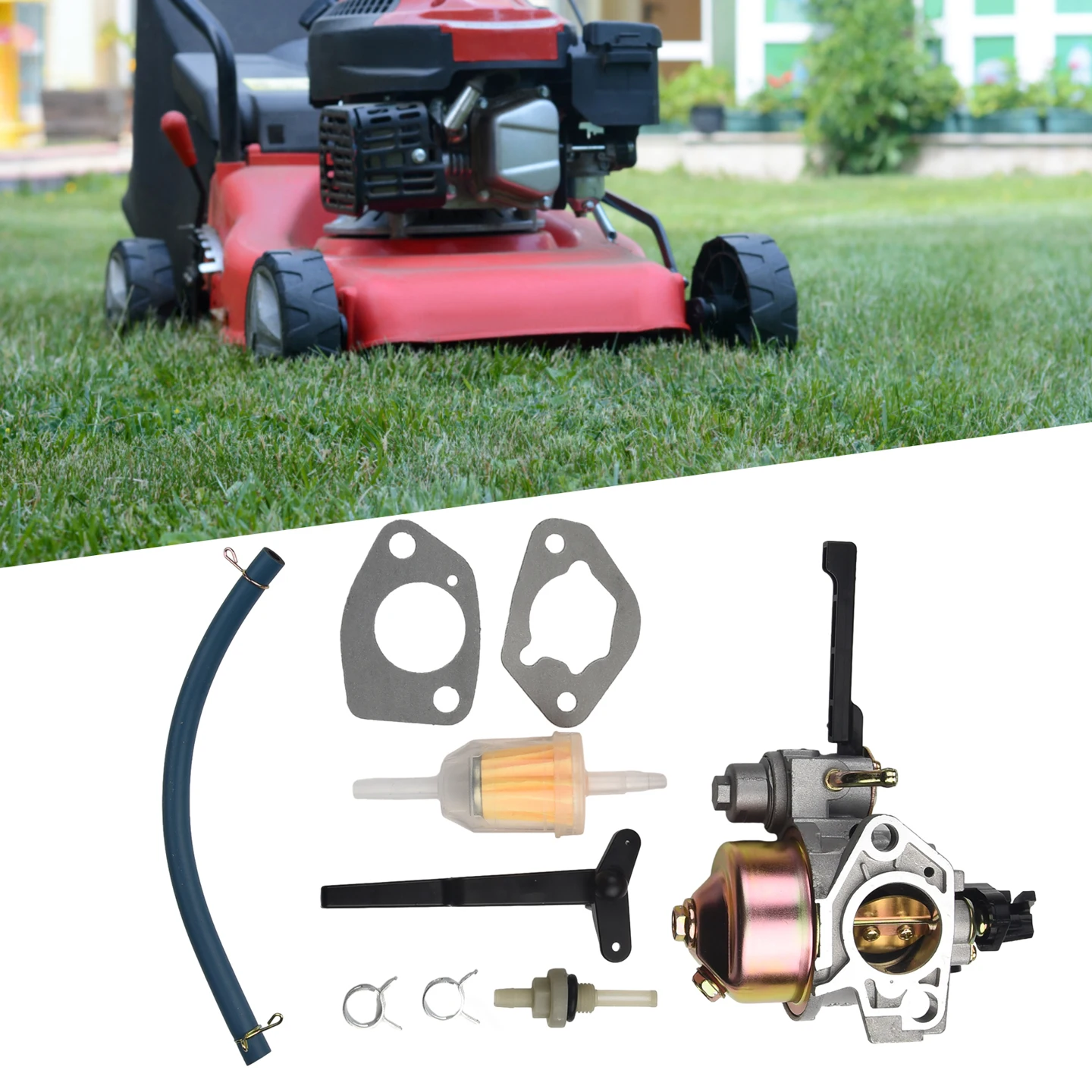 For CH395 420CC CH440 14HP Carburetor Height 55mm Long for service Life Matched 9.5hp 277cc Engine Metal High Quality