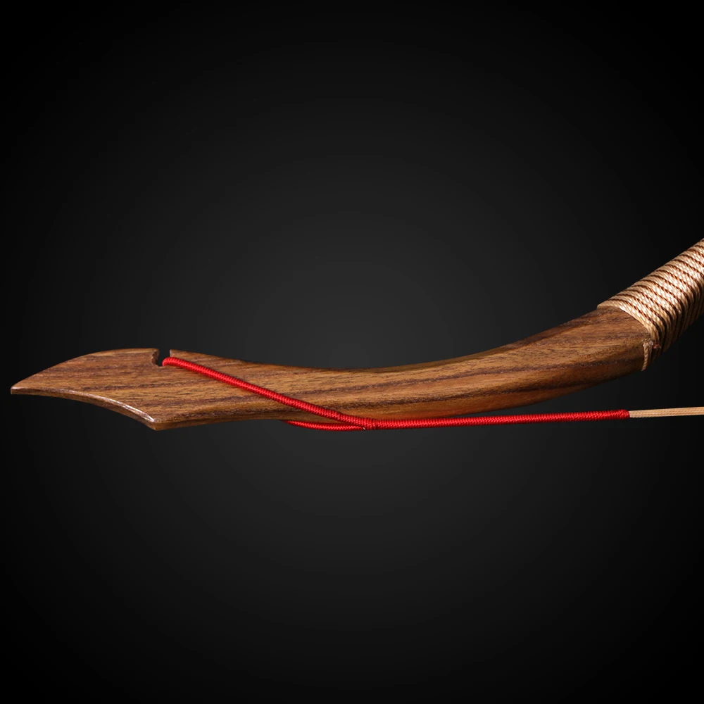 30-50lbs Hunting Longbow Recurve Bow Traditional Wooden Archery Bow for Outdoor Target Shooting