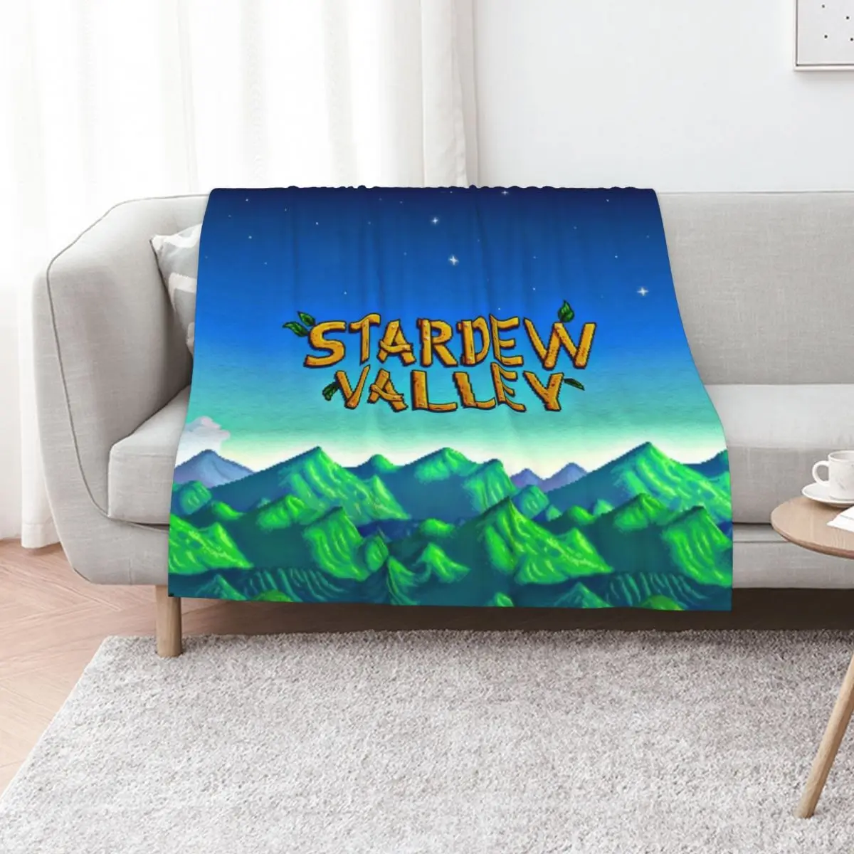 

Stardew valley title Throw Blanket Multi-Purpose Plaid on the sofa Comforter halloween Blankets