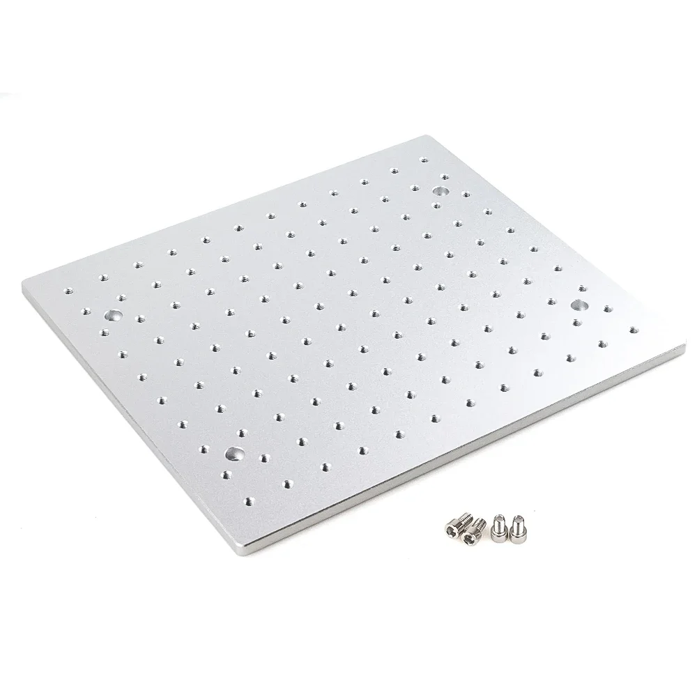 Openbuilds 280x320x8mm 5052 Aluminum Optical Experiment Plate High Magnetic Conductivity Workbench Breadboard Table Platform