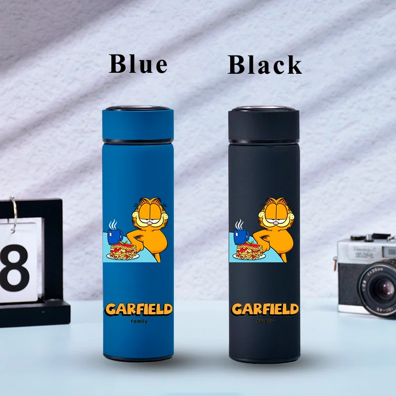 500ML Garfield Cartoon Portable Large Capacity Water Cup 304 Stainless Steel Leak Proof Cup Student Sports Travel Water Bottle