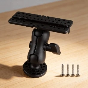 ボート魚群探知機マウントベーススイベルgps電子機器ホルダーナビゲーションスタンドプレート釣りアクセサリー用