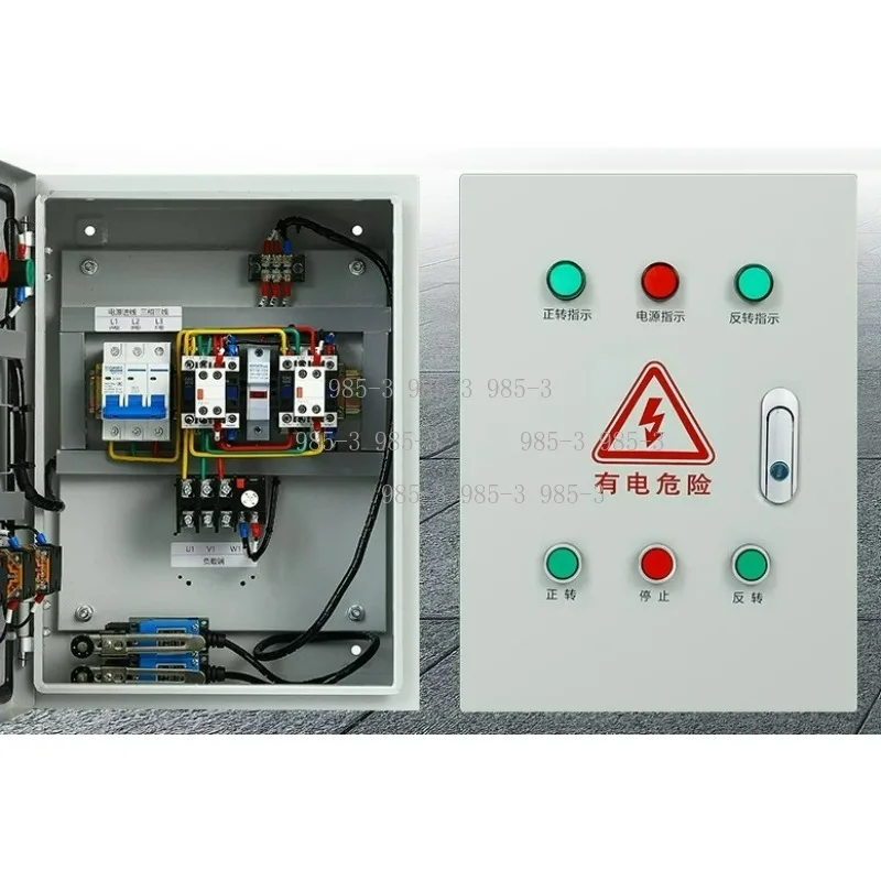 3 Phase Motor Control Cabinet, Forward Reverse Switch Distribution Box, Remote Start with Limiter for Fan Equipment